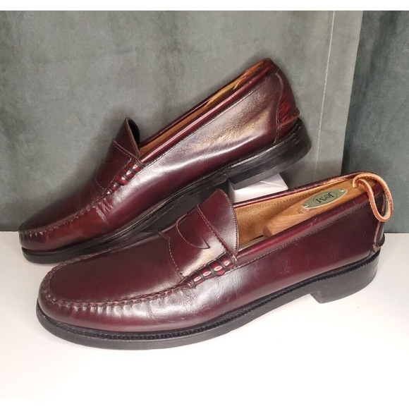 Johnston & Murphy Aristocraft USA Made Cordovan Leather Penny Loafer US 12 A - Picture 1 of 14